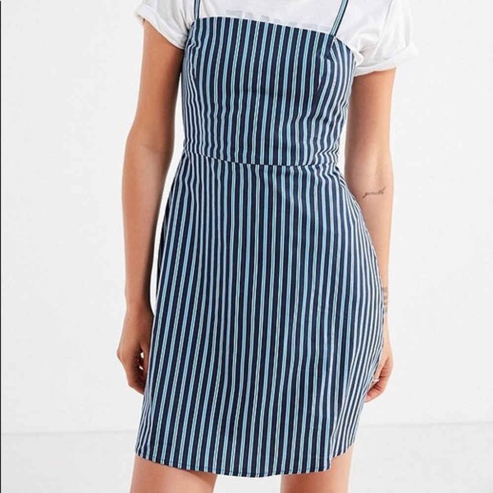 Urban Outfitters Blue Striped Dress
